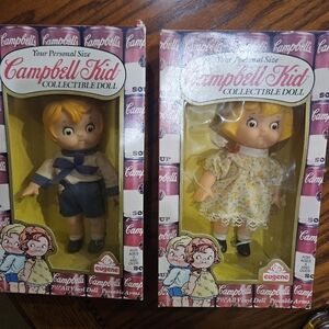 Campbell Kid Collectible Doll Set - Yellow and Blue